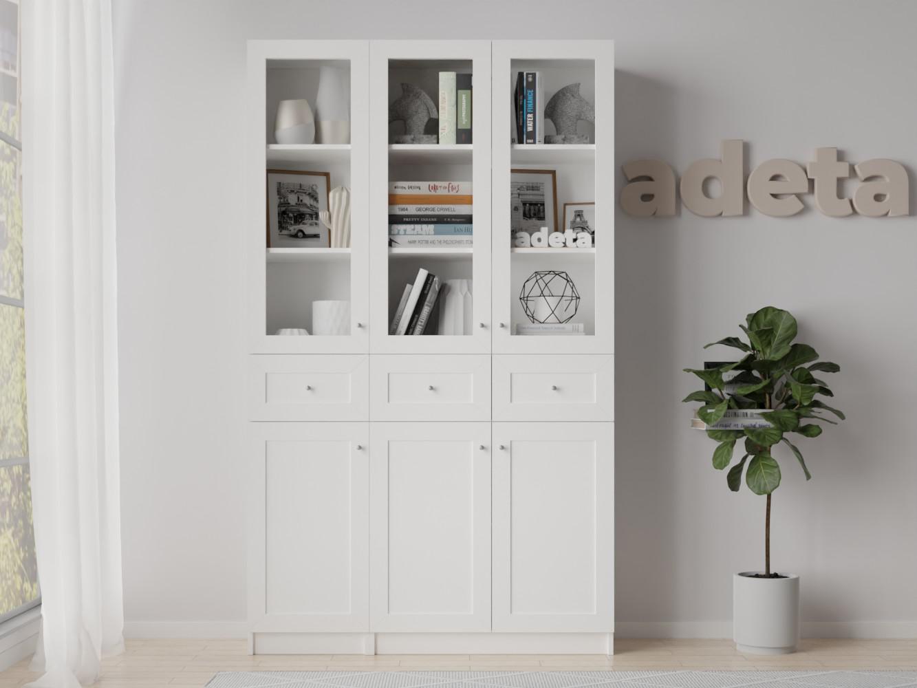 Книжный шкаф Билли 324 white ИКЕА (IKEA) изображение товара