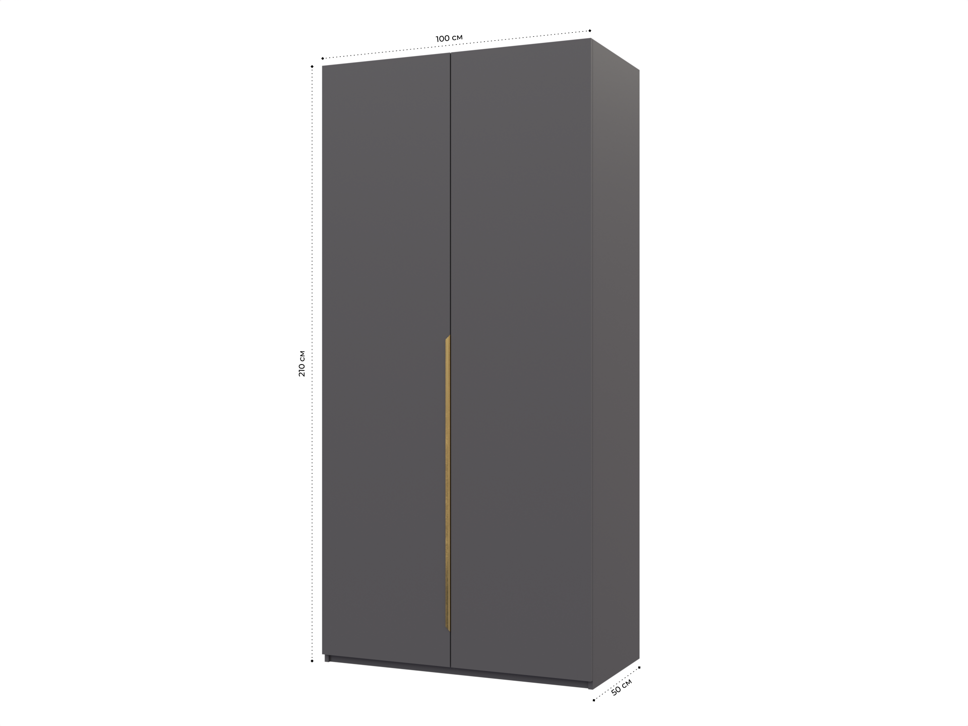 Распашной шкаф Пакс Альхейм 12 grey (gold) ИКЕА (IKEA) изображение товара