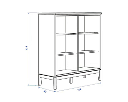 Изображение товара Распашной шкаф Иданас 15 white ИКЕА (IKEA) на сайте adeta.ru